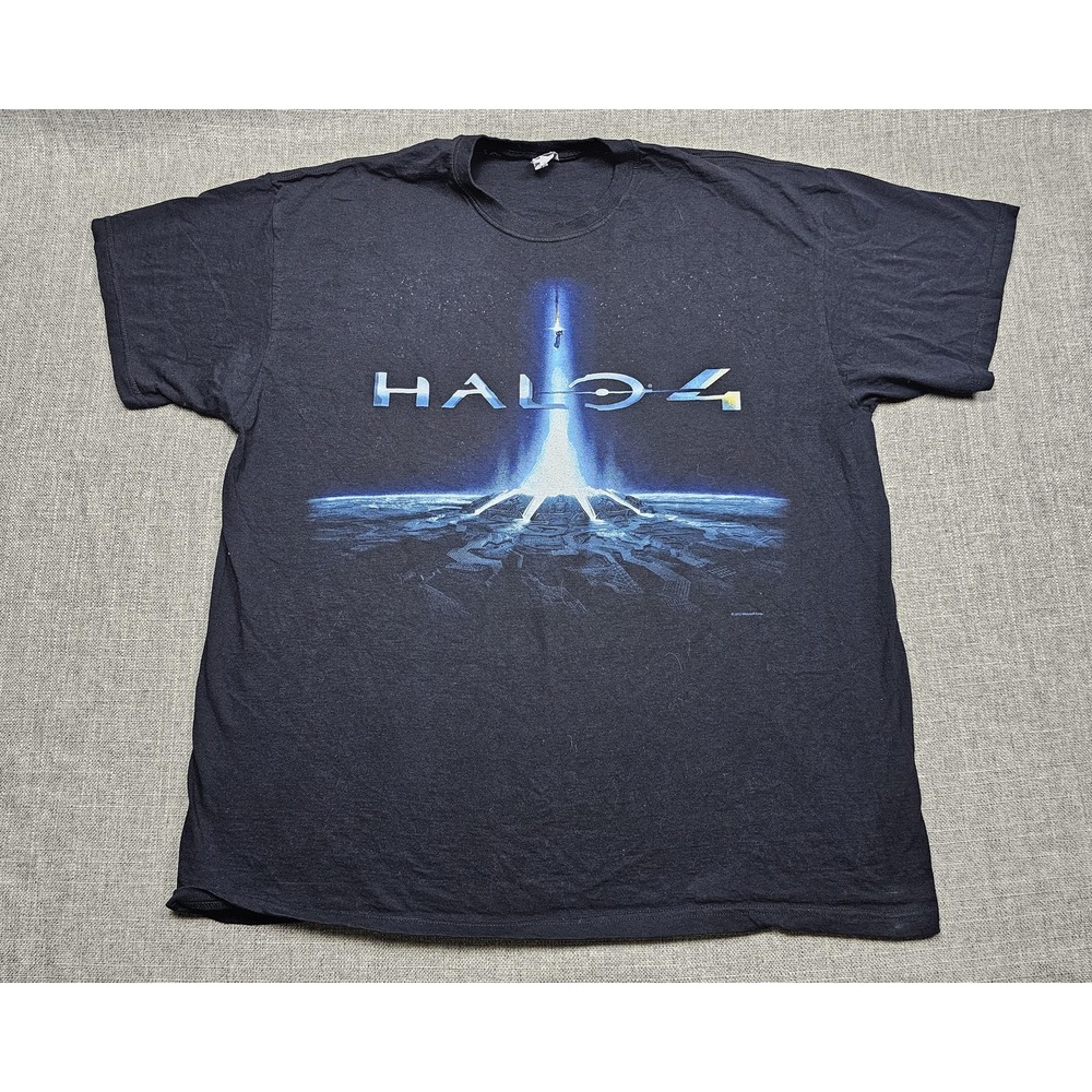 Halo 4 Shirt Mens 2XL Black Video Game Graphic Tee Jerzees 2012 Microsoft